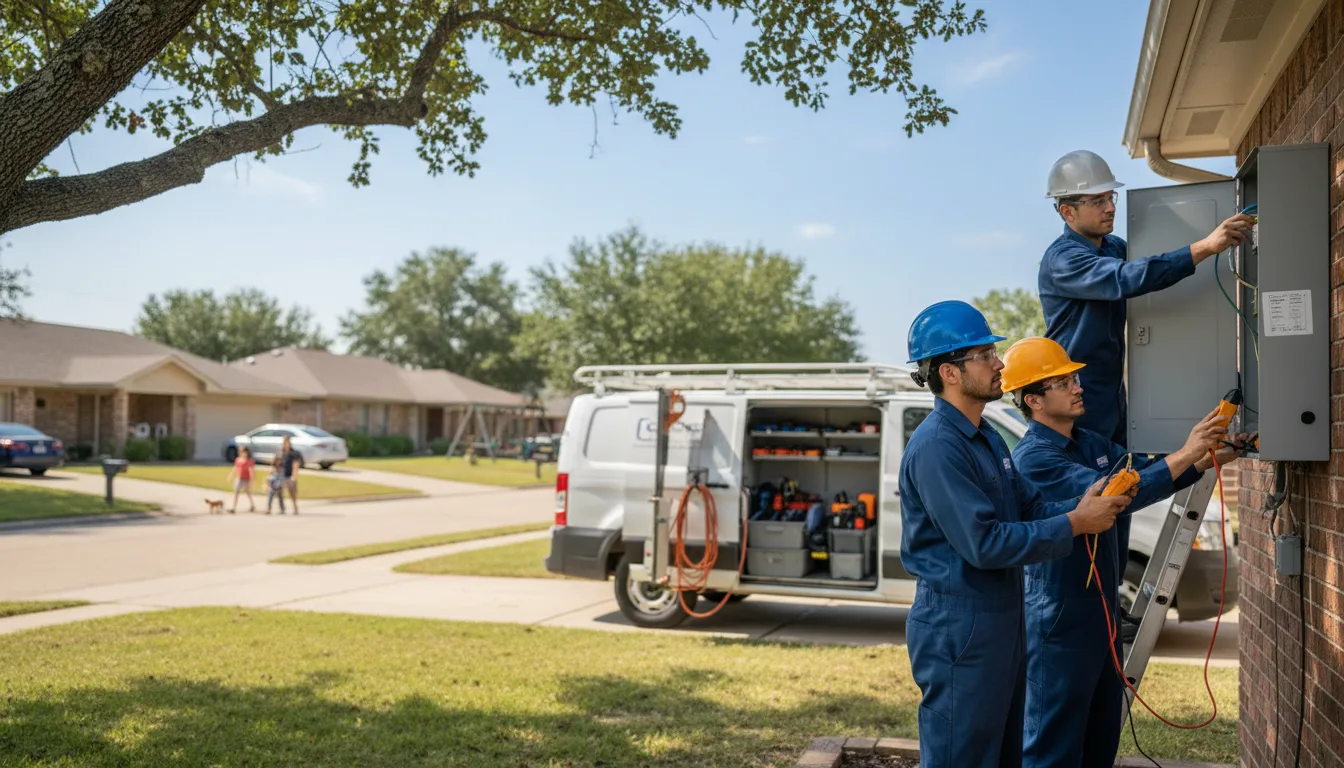 Certified electrician providing emergency electrical services in Bonaparte, IA